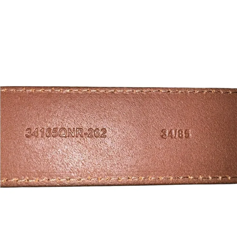 Biconi NWT Genuine Leather Belt in Cognac Size 34